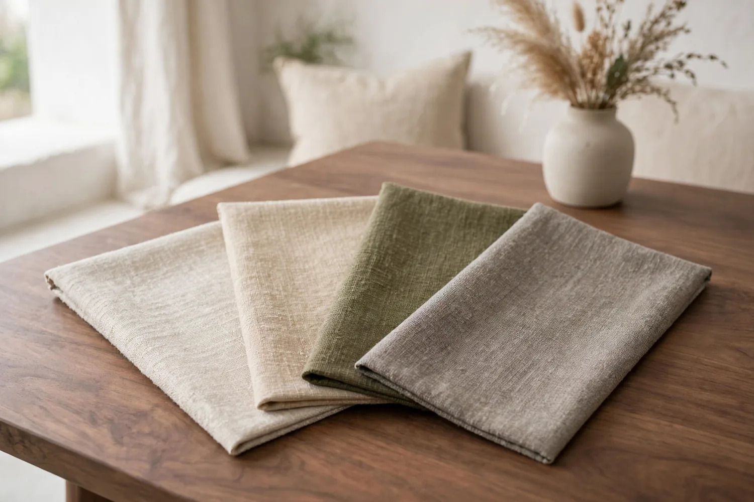 Upholstery fabric swatches
